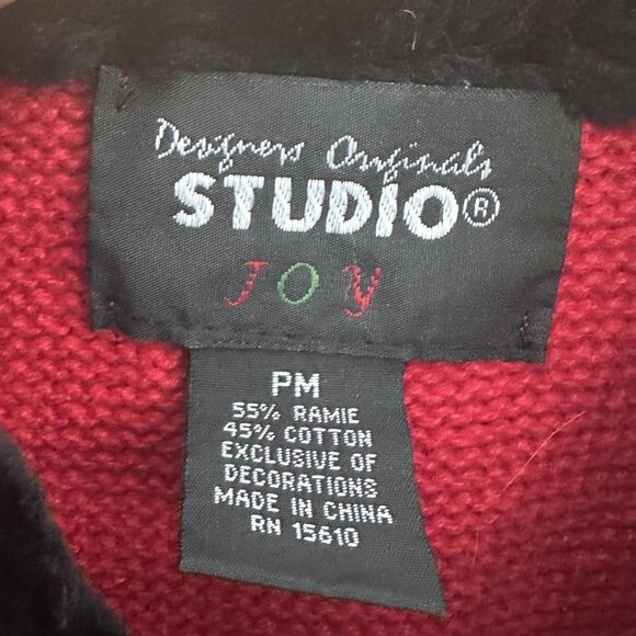 Designers Originals Studio Joy Novelty Vest Womens Petite M Snowman Christmas‎ - Picture 5 of 10